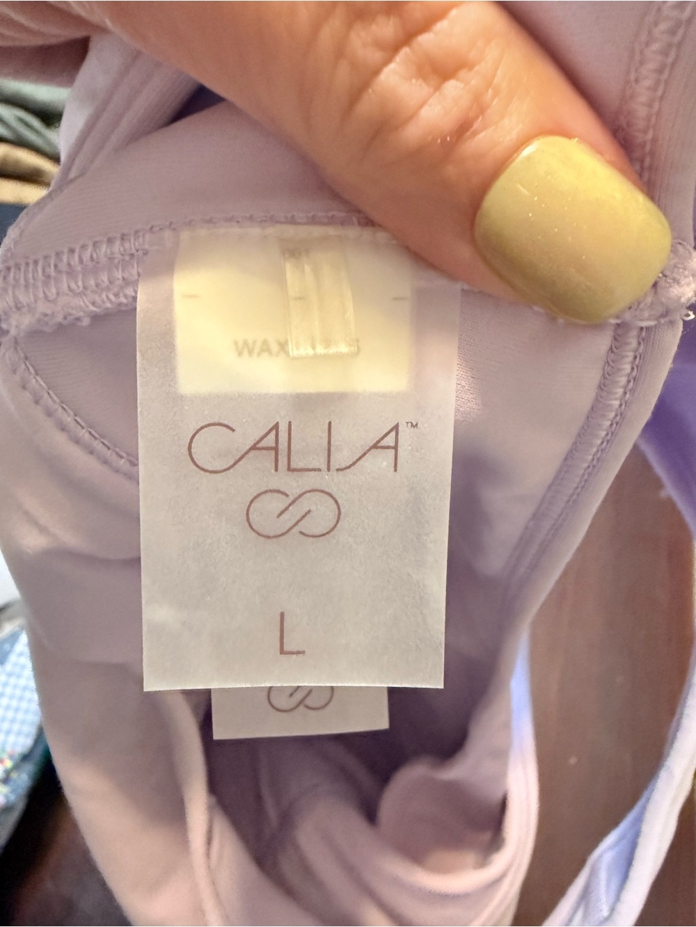 CALIA by Carrie Underwood Pale Lavender High-Neck Sports Bra nwot - Picture 3 of 3
